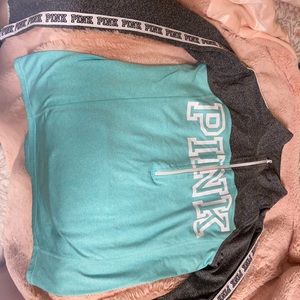 Pink quarter zip